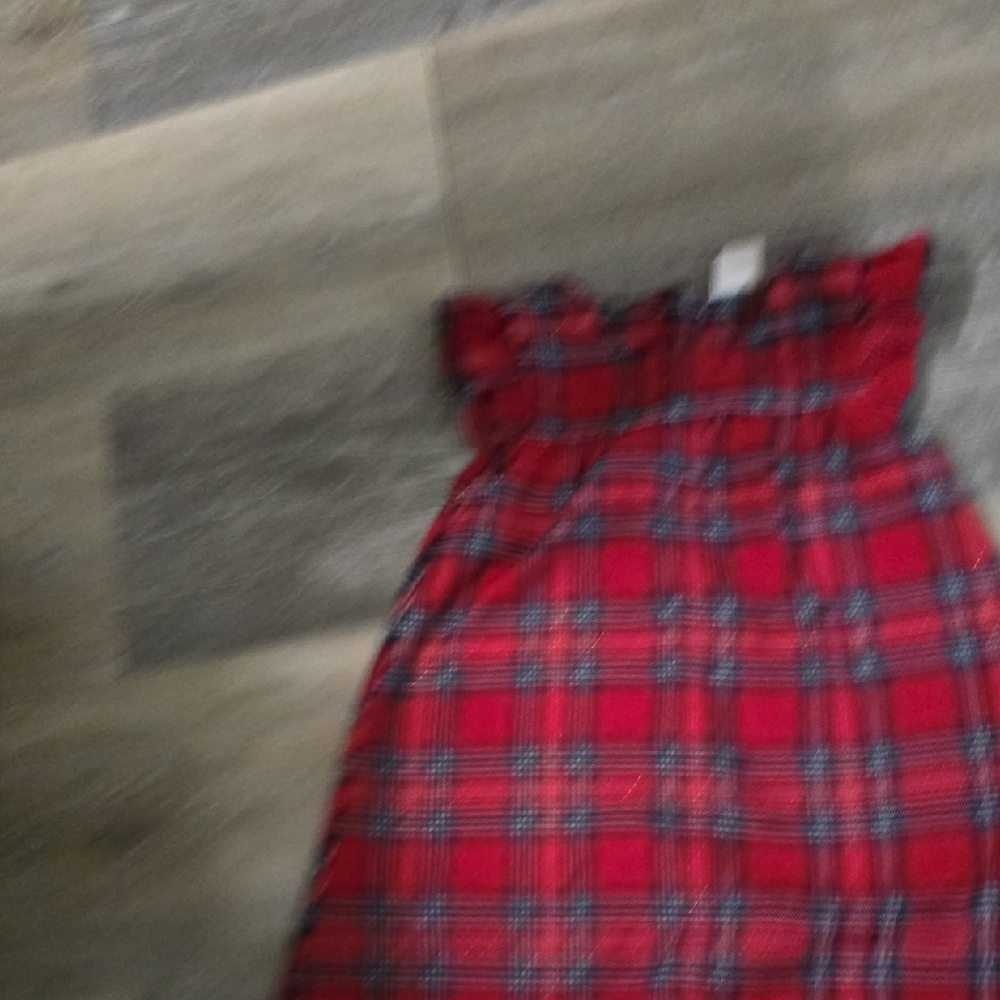 H&M Red and Black Plaid Kids Dress